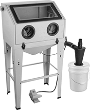 Image of Product. Pail Not Included. Front orientation. Abrasive Blasting Cabinets. Light Duty Abrasive Blasting Cabinets.