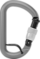 Image of Product. Side1 orientation. Carabiners. Screw-Locking-Latch Carabiners—Not for Lifting, Style 5.