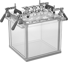 Image of Product. Front orientation. Vacuum Chambers. Acrylic Plastic—Standard Relative Vacuum Rating.