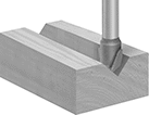 Image of ProductInUse. Groove Cut Style. Front orientation. Groove Cut Style. Router Bit Sets.