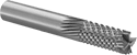 Image of Product. Front orientation. Router Bits. Router Bits for Composites , Uncoated Carbide, Square Cut Style, Diamond-Pattern Flutes.