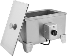 Image of Product. Front orientation. Melting Pots. Electric Melting Pots, Rectangular with Lid.