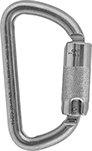Image of Product. Front orientation. Carabiners. Twist-Locking-Latch Carabiners—Not for Lifting, Style 4.