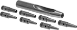 Image of Product. Front orientation. Hole Punches. Hammer-Driven Small Hole Punch Sets.