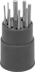 Image of Product. 8-Punch Set. Front orientation. Pin Removal Punches. Starrett Pin Removal Punch Sets, 8 Pieces.
