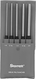 Image of Product. 5-Punch Set. Front orientation. Pin Removal Punches. Starrett Pin Removal Punch Sets, 5 Pieces.
