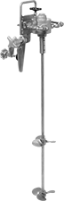 Image of Product. Front orientation. Mixers. Clamp-Mount Air-Powered Mixers for Tanks, 2 Propellers.