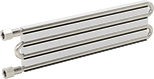 Image of Product. Front orientation. Cold Plates. 316 Stainless Steel Fitting, 4 Passes.