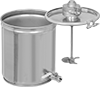 Air-Powered Mixers with Batch Cans