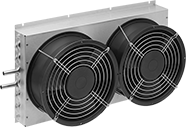 Image of Product. Front orientation. Heat Sinks. Heat Sinks for Water, 2 Fans.
