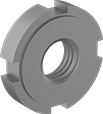 Image of Product. Front orientation. Bearing Nuts. Bearing Nuts, Stepped Face.