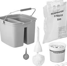 Image of Product. Front orientation. Respirator Cleaning Kits.