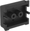 Image of Product. Front orientation. DIN Rails. Adhesive-Back DIN Rails, 1 lb. Capacity.