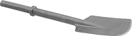 Image of Product. Front orientation. Chisel Bits. 1 1/4" Hex-Shank Chisel Bits for Pavement-Breaker Hammers, Spade Chisel Bit Blade.
