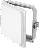 Image of Product. Front orientation. HMI Covers. HMI Covers for Enclosures, Quick-Release-Latch Closure.