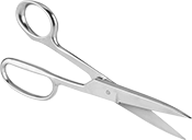 Image of Product. Style A. Front orientation. Scissors. High-Force All-Metal Scissors, Straight Handle, Style A.