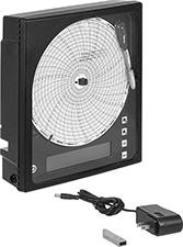 Image of Product. Front orientation. Data Recorders. Temperature and Relative Humidity Paper-Chart Data Recorders.