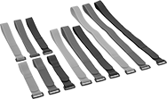 Image of Product. Front orientation. Hook and Loop Straps. Hook and Loop Strap Assortments, Straps with Buckle.