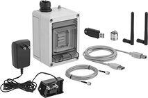 Image of Product. Front orientation. Vibration Monitors. Vibration-Monitoring Kits.