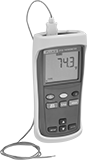 Image of Product. Front orientation. Thermometers. Fluke High-Accuracy Handheld Thermometers, 1 Probe Input.