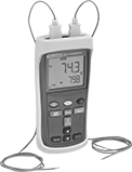 Image of Product. Front orientation. Thermometers. Fluke High-Accuracy Handheld Thermometers, 2 Probe Inputs.