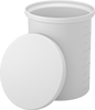 High-Temperature Round Plastic Batch Tanks