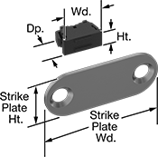 Image of Product. Front orientation. Contains Annotated. Magnetic Latches. Style 15.