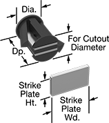 Image of Product. Front orientation. Contains Annotated. Magnetic Latches. Style 17.