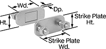 Image of Product. Front orientation. Contains Annotated. Magnetic Latches. Style 19.