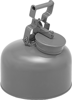 Image of Product. Front orientation. Safety Cans. Safety Cans for Flammable Liquids Disposal.