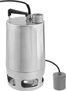 Image of Product. Front orientation. Dewatering Pumps. Portable Sewage Dewatering Pumps, 240V AC, Single Phase, Female.