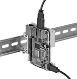 Image of ProductInUse. Front orientation. DIN Rail Mounting Adapters. DIN Rail Mounting Adapters for Development Boards.