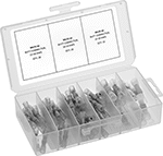 Image of Product. Front orientation. Wire Splices, Connectors, and Taps. Tight-Hold Heat-Shrink Butt Splice Assortments.