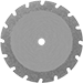 Image of Product. Front orientation. Rotary Tool Blades. Dremel-Compatible Rotary Tool Blades for Plastic, Style A.