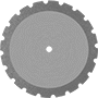 Image of Product. Front orientation. Rotary Tool Blades. Dremel-Compatible Rotary Tool Blades for Plastic, Style B.