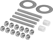 Image of Product. Front orientation. Flow Transmitters. Build-Your-Own Flanged Pipe Flow Transmitters, Mounting Hardware.