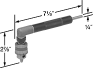 Image of Product. Front orientation. Contains Annotated. Drill Head Adapters. Long-Life Right-Angle Drill Head Adapters.