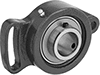 Easy-Adjust Mounted Ball Bearings with Two-Bolt Flange