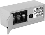 Image of ProductInUse. Front orientation. Safety Cabinets. Wall-Mount Safety Cabinets for Flammables.