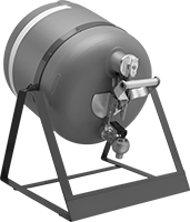 Image of Product. Front orientation. Safety Cans. Safety Cans with Stand, Polyethylene.