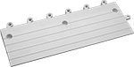 Image of Product. Front orientation. Floor Mat Edging. High-Traction Interlocking Drainage Floor Mats, Edging.