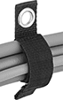 Image of ProductInUse. Cable Tie. Front orientation. Hook and Loop Straps. Mountable Hook and Loop Straps, Grommet Mount, Straps.