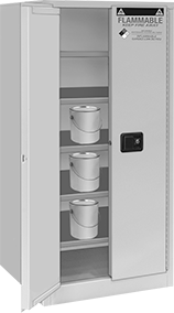 Image of ProductInUse. Front orientation. Cabinets. Safety Cabinets for Flammables in 1-Gallon Cans.
