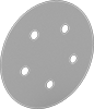 Adhesive-Back Vacuum Sanding Discs for Soft Metals, Plastic, and Rubber