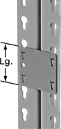 Image of ProductInUse. Front orientation. Contains Annotated. Bolt-Together Framing and Fittings. Flat and Angled Bolt-Together Framing and Fittings , Square Surface Brackets.