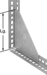 Image of ProductInUse. Front orientation. Contains Annotated. Bolt-Together Framing and Fittings. Flat and Angled Bolt-Together Framing and Fittings , 90° Angle Surface Brackets.