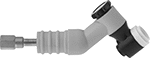 Image of Product. Side1 orientation. TIG Torch Bodies. TIG Torch Bodies for Pipe Welding, Rotating-Head Torch Bodies with Interchangeable Head, Gas Valve Not Included.