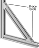 T-Slotted Framing Brace Ends