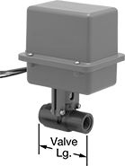 Image of Product. Front orientation. Contains Annotated. Motor-Actuated On/Off Valves. Motor-Actuated On/Off Valves for Drinking Water.