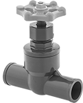 Image of Product. Front orientation. Flow-Adjustment Valves. Plastic Socket-Connect Flow-Adjustment Valves.